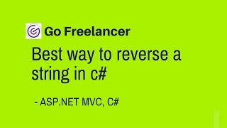 Best way to reverse a string in c [upl. by Hannavahs]