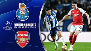 Porto vs Arsenal Extended Highlights  UCL Round of 16 1st Leg  CBS Sports Golazo [upl. by Eiuqcaj]