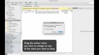 How to merge author names Mendeley Desktop [upl. by Godfree]