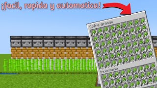 COMO HACER UNA GRANJA DE CAÑA DE AZUCAR Automática y Eficiente  Minecraft Java 119  118  117 [upl. by Stephenson]