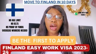 GOOD NEWS FINLAND OPENS NEW WORK VISA OPPORTUNITIES TO OVERSEAS WORKERS Everyone can apply [upl. by Yderf806]