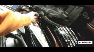 BENZWERKS WINDSHIELD WASHER NOZZLES REMOVAL [upl. by Polito]