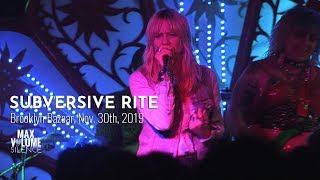 SUBVERSIVE RITE live at Brooklyn Bazaar Nov 30th 2019 FULL SET [upl. by Daye]