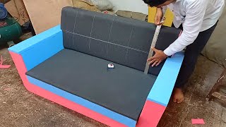 How To Make Sofa Cover At Home How To Make Wooden Sofa Cover At Home Sofa Cover Cutting And [upl. by Patrizius]