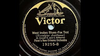 Pirons New Orleans Orchestra quotWest Indies Bluesquot on Victor 19255 dont confuse this with Columbia [upl. by Magbie]