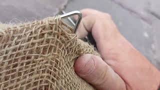 how to cover the peak of a gable end with hessian always protect lime mortar pointing from the sun [upl. by Hung]