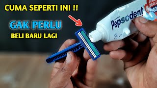 Ternyata Cuma Seperti Ini Cara Mengasah Pisau Cukur Kembali Baru Lagi [upl. by Assirim]