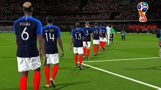 Uruguay vs France  QuarterFinal  FIFA World Cup RUSSIA 2018 Gameplay [upl. by Fey383]