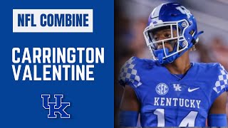 Carrington Valentine NFL Combine Interview  Former Kentucky Football Cornerback [upl. by Amitie]