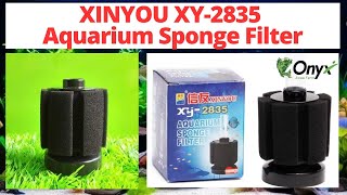 Xinyou XY 2835 Aquarium Sponge Filter  Cheap Price Aquarium Sponge Filter  Onyx Aqua Farm [upl. by Anilev513]