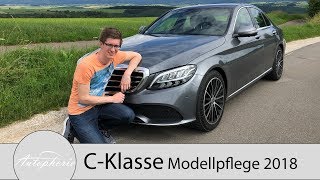 2018 MercedesBenz CKlasse Modellpflege Fahrbericht des C 200 und C 300d 4MATIC  Autophorie [upl. by Ati189]