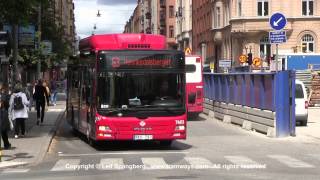 SL Buses at Odenplan Stockholm 2014 [upl. by Cence]