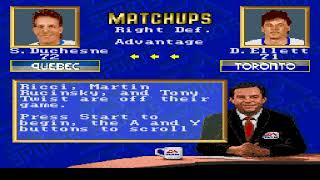 NHL 94 quotGame of the Nightquot Nords vs Leafs quotAdams Division Rivalryquot Wendel Clark Hat Trick [upl. by Bathsheb]