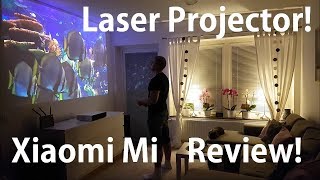 Xiaomi Mi Laser projector review 150 Ultra short throw [upl. by Adelpho]