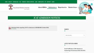 Application procedure of JCAT for Admission in MSMDMDS  Joint Centralized Admission Test [upl. by Atteroc823]