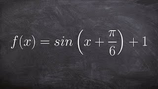 How to Graph the Sine Function by Applying a Phase Shift and Vertical Translation [upl. by Stanislaus414]