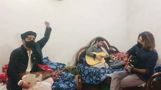 Pa speen Jabeen Che zolfe zange de dana wana Pashto Cover song Rubab x Guitar youtubecovers [upl. by Nnawtna]