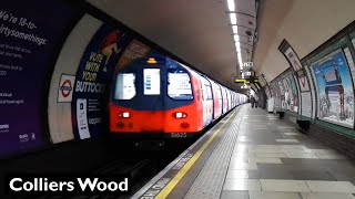 Colliers Wood  Northern line  London Underground  1995 Tube Stock [upl. by Onibla]