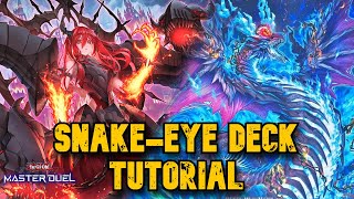 EASY Snake Eye Deck Tutorial amp Combo Guide  YuGiOh Master Duel Replay [upl. by Azile]