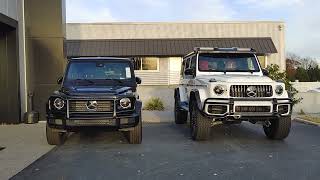 G550 and G63 4x4 Squared Side by Side [upl. by Eibot]