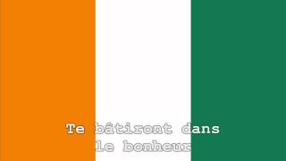 National Anthem of Côte dIvoire Instrumental with lyrics [upl. by Tice]