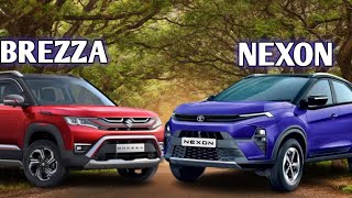 brezza vs nexon  nexon facelift 2023  new nexon vs brezza new nexon vs new brezza [upl. by Stoecker571]