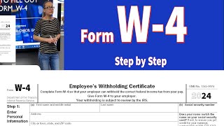 W4 tax form IRS w4 tax form How to fill out w4 tax form  Step by step walkthrough of w4 [upl. by Renick]