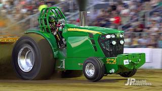 Tractor Pulling 2024 Pro Stock Tractors pulling at The Pullers Championship on Saturday [upl. by Glynn]