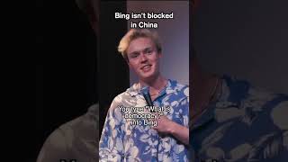 quotBingquot isnt blocked in China standupcomedy [upl. by Aisiram734]