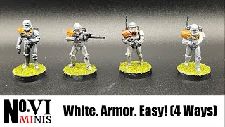 Quick and Easy White Armor 4 Ways Featuring Star Wars Legion Stormtroopers [upl. by Akinod]