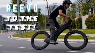 REEVO HUBLESS EBIKE PUT TO THE TEST  Amazing Bikes  GizmoHubcom [upl. by Ailiec]