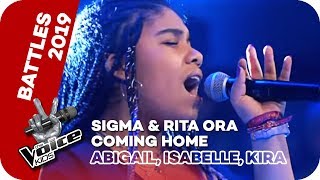 Sigma amp Rita Ora  Coming Home Abigail Isabelle Kira  Battles  The Voice Kids 2019  SAT1 [upl. by Clements762]