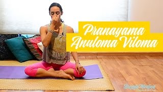 PRANAYAMA ANULOMA VILOMA  Brenda Yoga [upl. by Panayiotis]