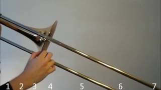 Learn to play Eb Major scale on trombone [upl. by Issac]