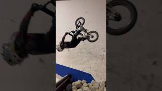 5yr old learning to backflip a BMX [upl. by Yeldnarb580]