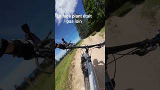 belle frayeur sur la route de metabief mtb downhill mtblife mountainbike mountains gopro dji [upl. by Ecnerret]