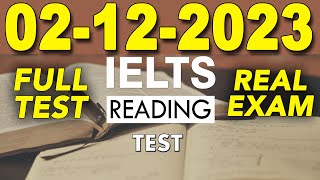 IELTS READING PRACTICE TEST 2023 WITH ANSWER  02122023 [upl. by Jeanine]