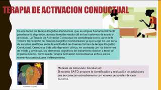 TERAPIA DE ACTIVACION CONDUCTUAL [upl. by Aime]