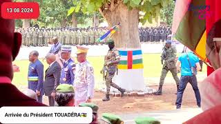 13 août 2024  64ème anniversaire de lindépendance🇨🇫Arrivée du Président TOUADERA [upl. by Parnell]