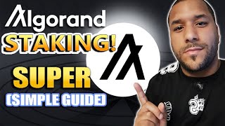 How To Stake Your ALGORAND Coins Super Simple Guide For AWESOME PASSIVE INCOME [upl. by Bandur]