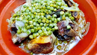 Tajine meat with peas  طاجين اللحم بالبزلاء [upl. by Nnyla810]