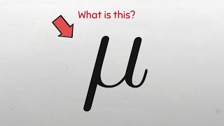 Statistical Symbols Explained MuLowercase  Population Mean maths statistics sigma [upl. by Canice]