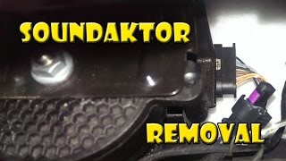 SOUNDAKTOR Removal DIY  Before and After Clips Golf R [upl. by Shaper686]