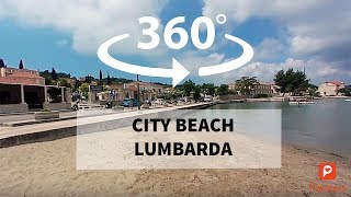 City beach  Lumbarda Korčula  360 VR  Croatia  Pointers Travel DMC [upl. by Divadnahtanoj]