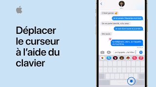 Déplacer le curseur avec le clavier  Assistance Apple [upl. by Philender]