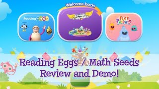 Reading Eggs  Math Seeds  Reading Eggspress Review  Homeschool Online Curriculum Grades K7 [upl. by Doralyn]