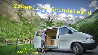 VW T4 camper van  mit mein camper durch die Schweiz  Jungfrau Region  Ben am Leben [upl. by Lira187]