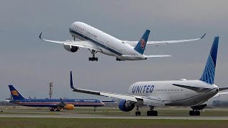 High traffic Paris CDG Airport  🇫🇷 Plane Spotting  210 planes in 2 hours  Close up heavy landing [upl. by Hampton]