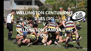 21 Sept 2024 Wellington Centurions U18s 30 v Wellington Samoa U18s 26 [upl. by Ayal]