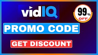 vidIQ Promo Code 2024  Get vidIQ Discount Coupon Code [upl. by Yeslehc487]